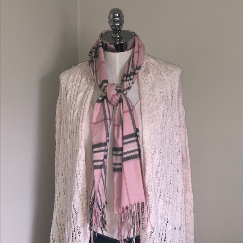 Preston & York plaid acrylic scarf, super soft